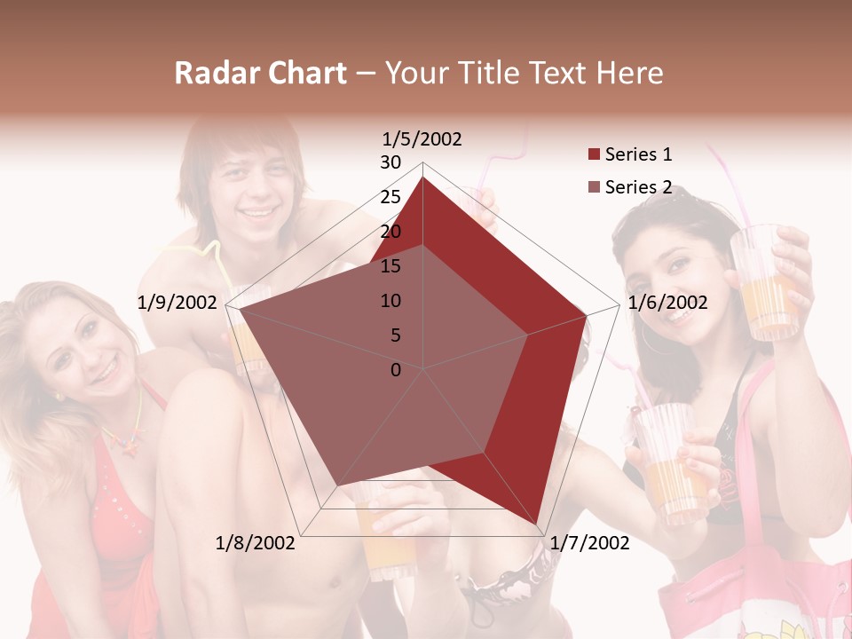 Happy Group Glass PowerPoint Template