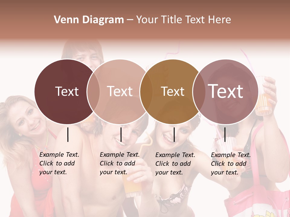 Happy Group Glass PowerPoint Template