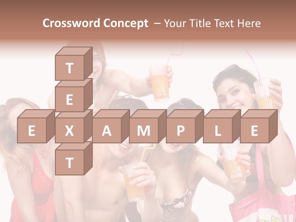 Happy Group Glass PowerPoint Template