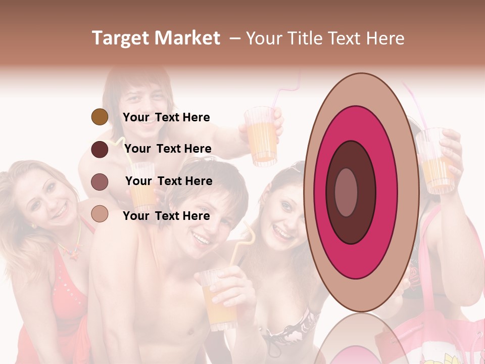 Happy Group Glass PowerPoint Template