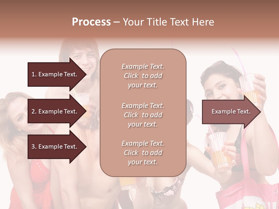 Happy Group Glass PowerPoint Template
