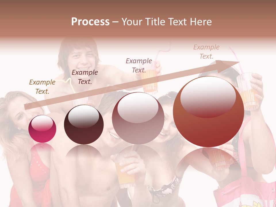 Happy Group Glass PowerPoint Template