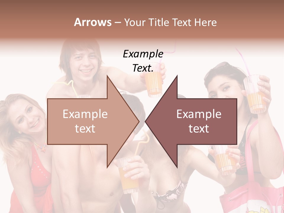 Happy Group Glass PowerPoint Template