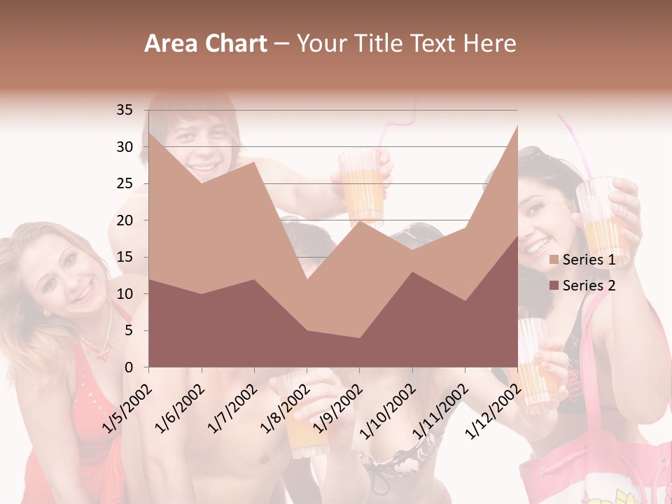 Happy Group Glass PowerPoint Template