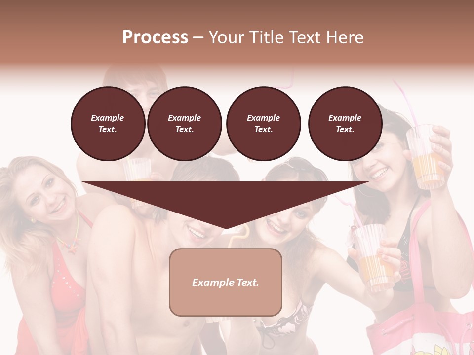 Happy Group Glass PowerPoint Template