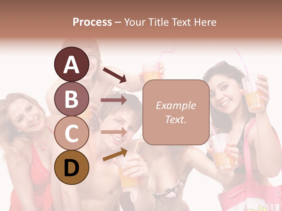 Happy Group Glass PowerPoint Template