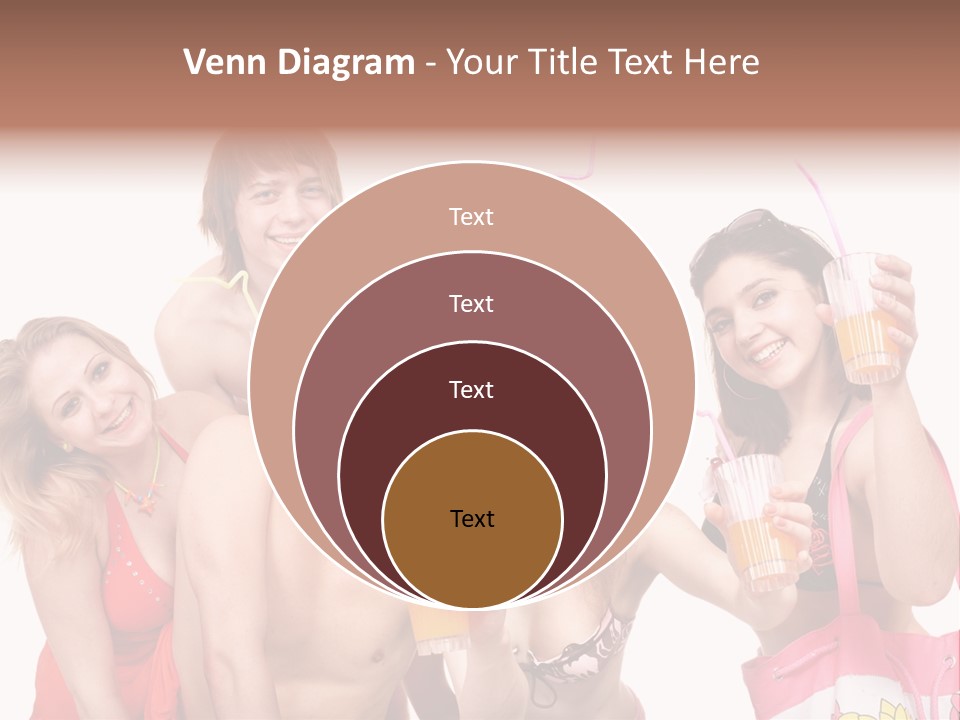 Happy Group Glass PowerPoint Template