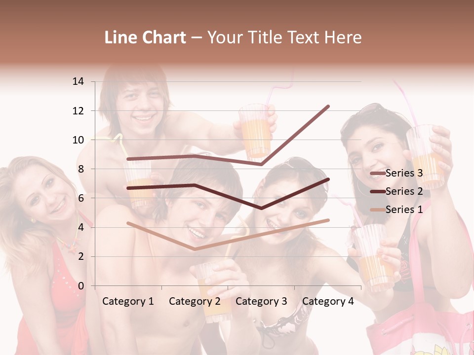Happy Group Glass PowerPoint Template