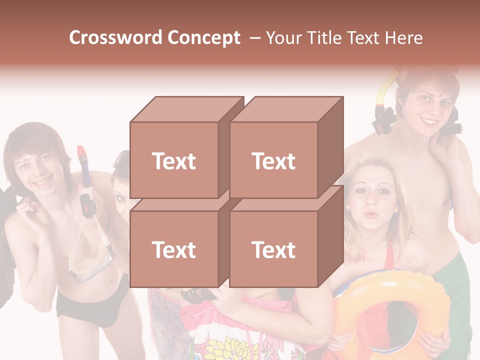 Emotion Smiling Mask PowerPoint Template