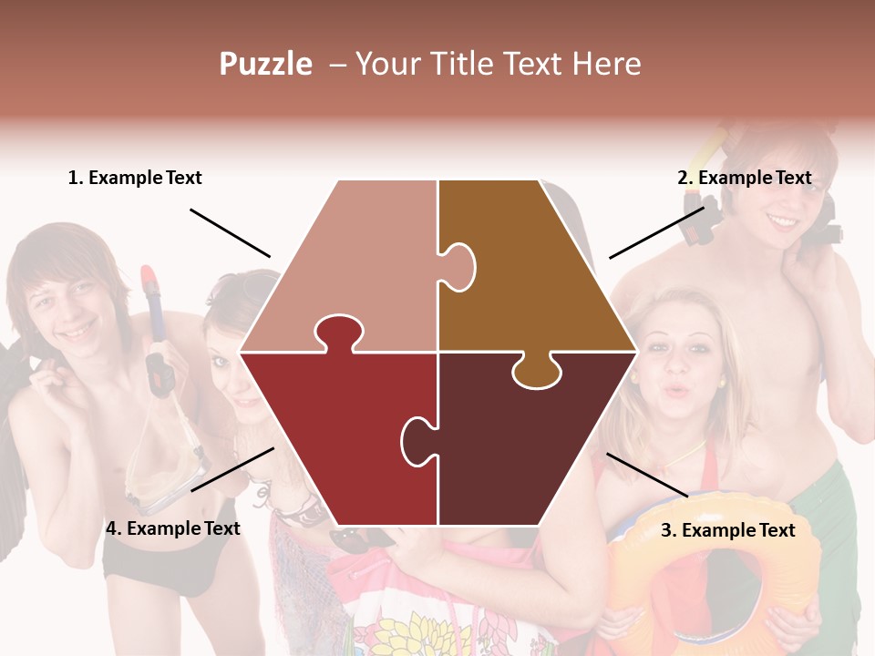 Emotion Smiling Mask PowerPoint Template