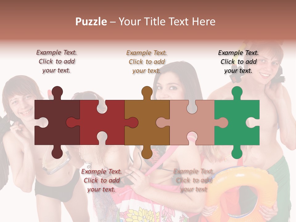 Emotion Smiling Mask PowerPoint Template