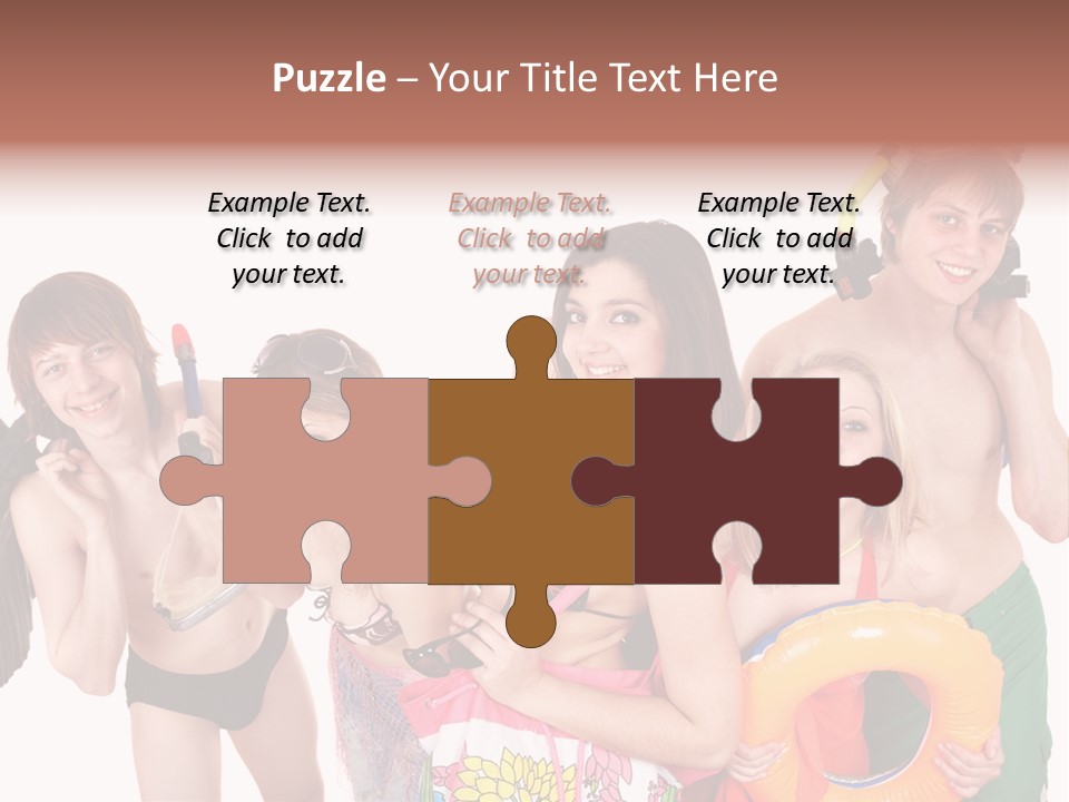 Emotion Smiling Mask PowerPoint Template