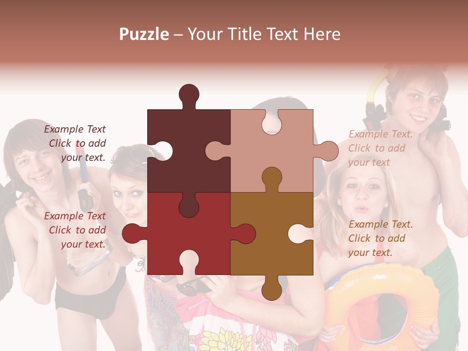 Emotion Smiling Mask PowerPoint Template