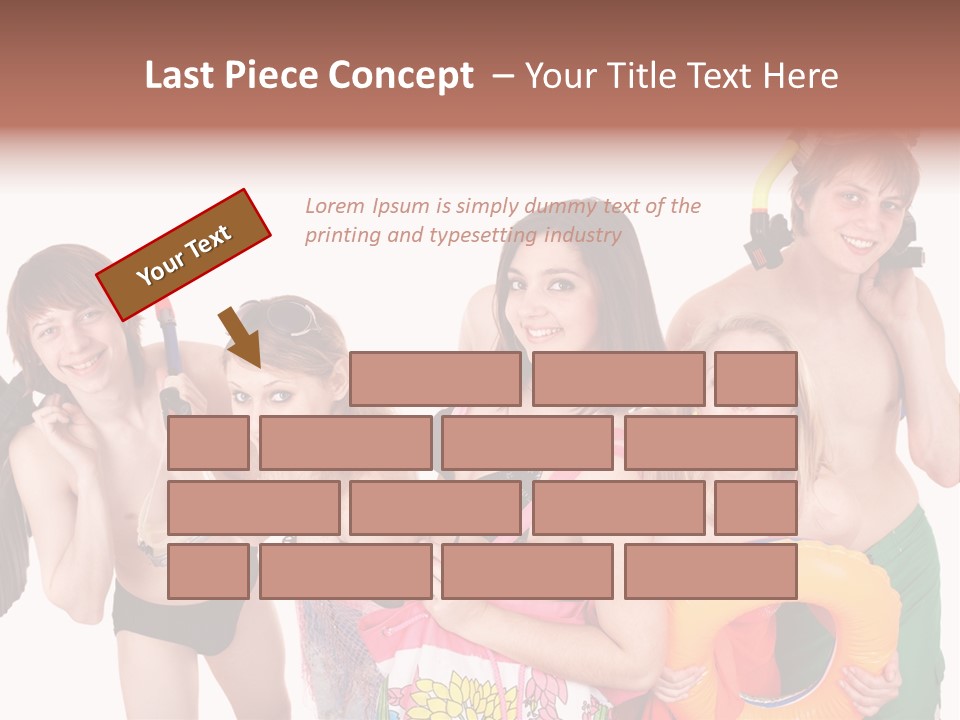 Emotion Smiling Mask PowerPoint Template