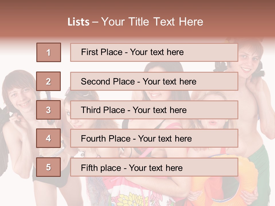 Emotion Smiling Mask PowerPoint Template
