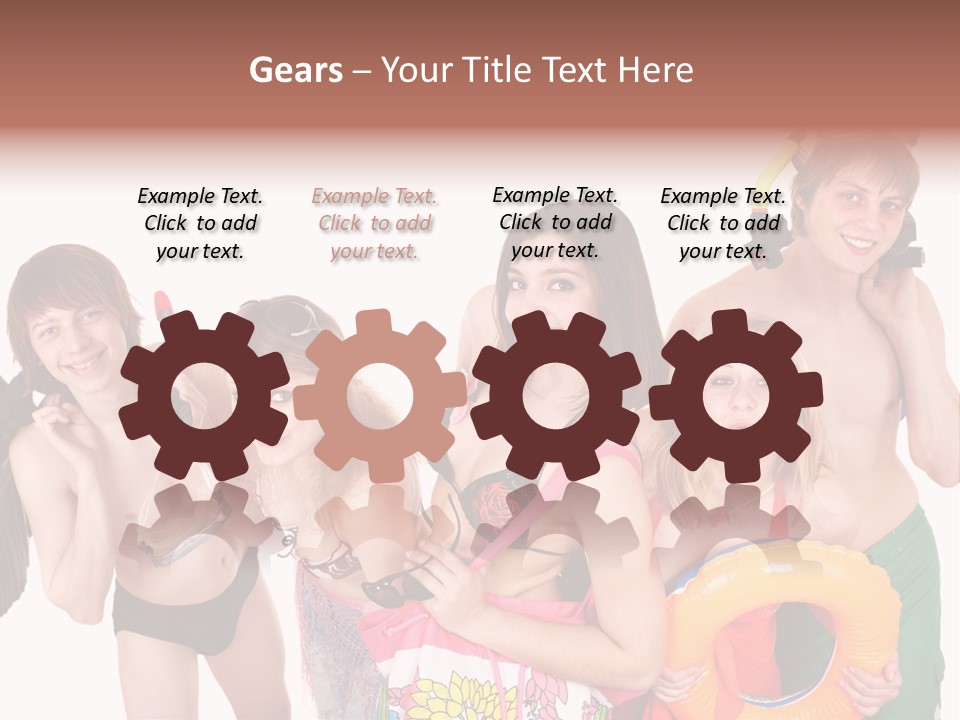 Emotion Smiling Mask PowerPoint Template