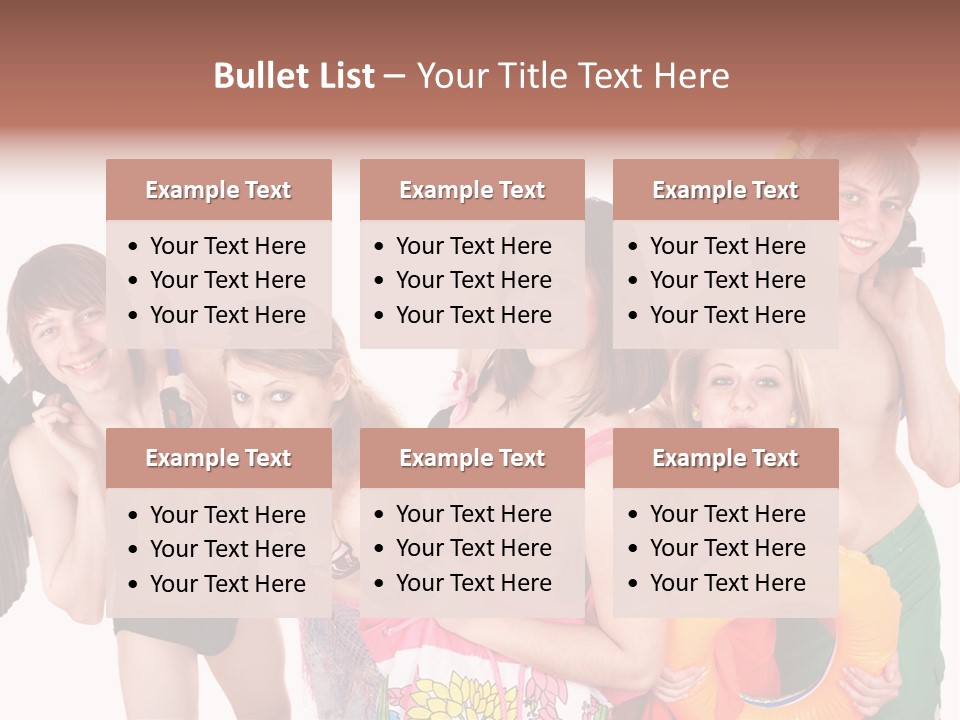 Emotion Smiling Mask PowerPoint Template