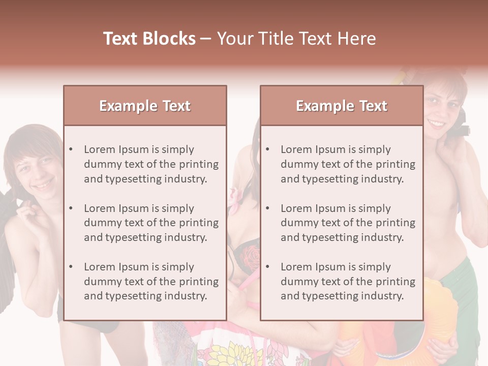 Emotion Smiling Mask PowerPoint Template