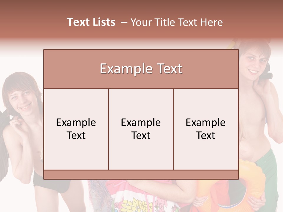 Emotion Smiling Mask PowerPoint Template