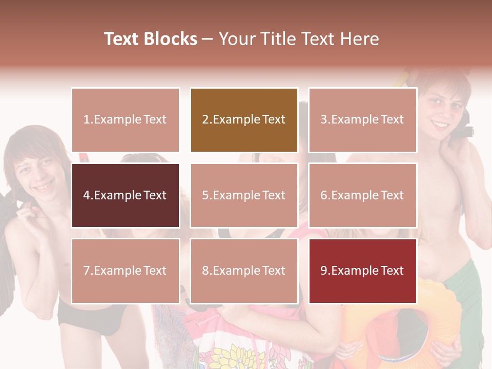 Emotion Smiling Mask PowerPoint Template