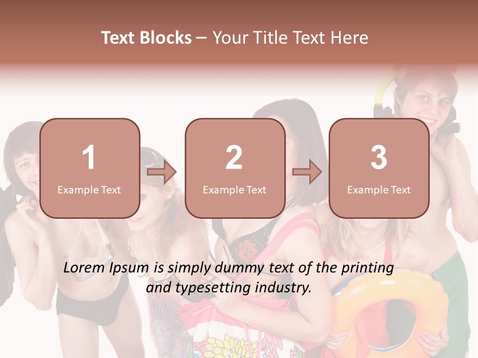 Emotion Smiling Mask PowerPoint Template