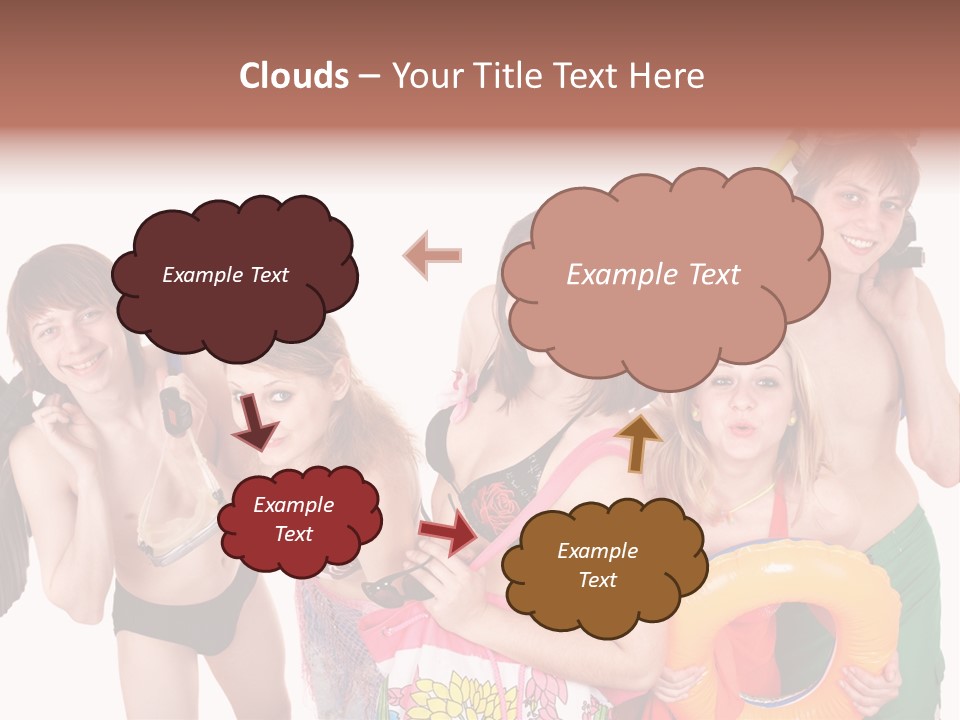 Emotion Smiling Mask PowerPoint Template