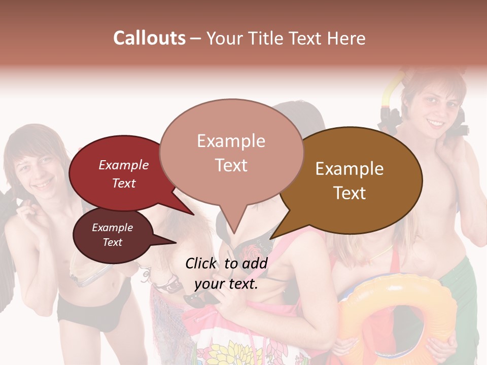 Emotion Smiling Mask PowerPoint Template
