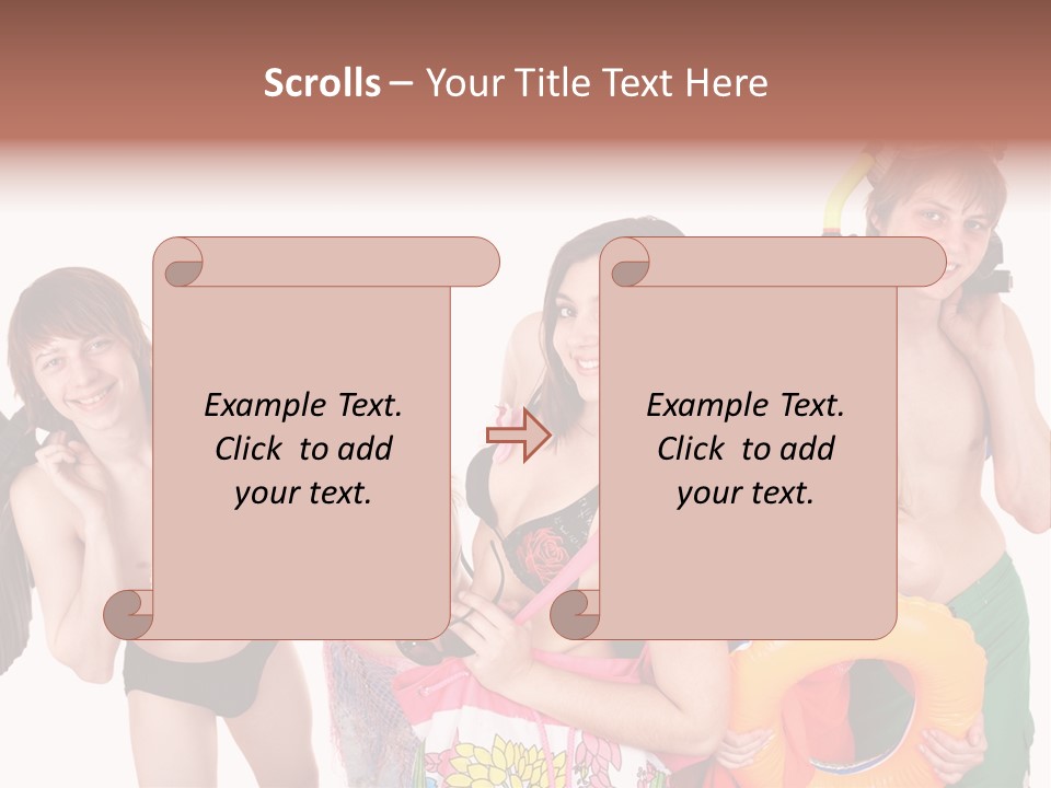 Emotion Smiling Mask PowerPoint Template