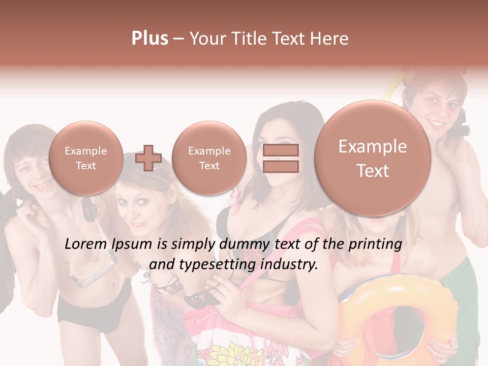Emotion Smiling Mask PowerPoint Template