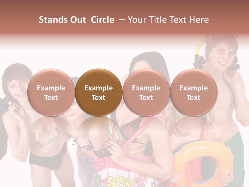 Emotion Smiling Mask PowerPoint Template