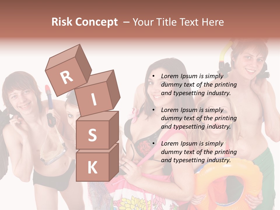 Emotion Smiling Mask PowerPoint Template