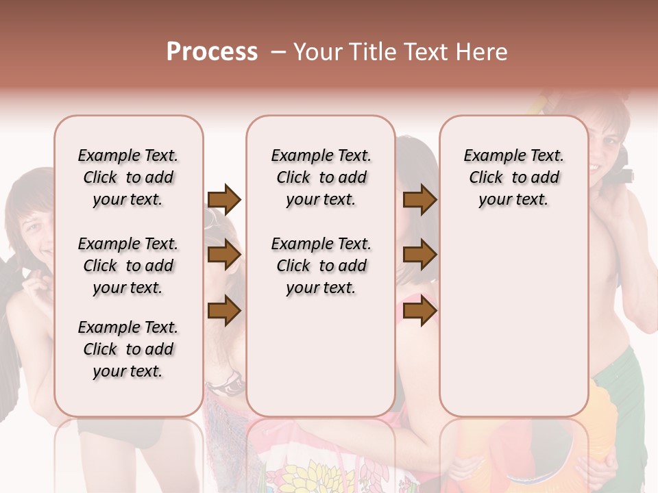 Emotion Smiling Mask PowerPoint Template