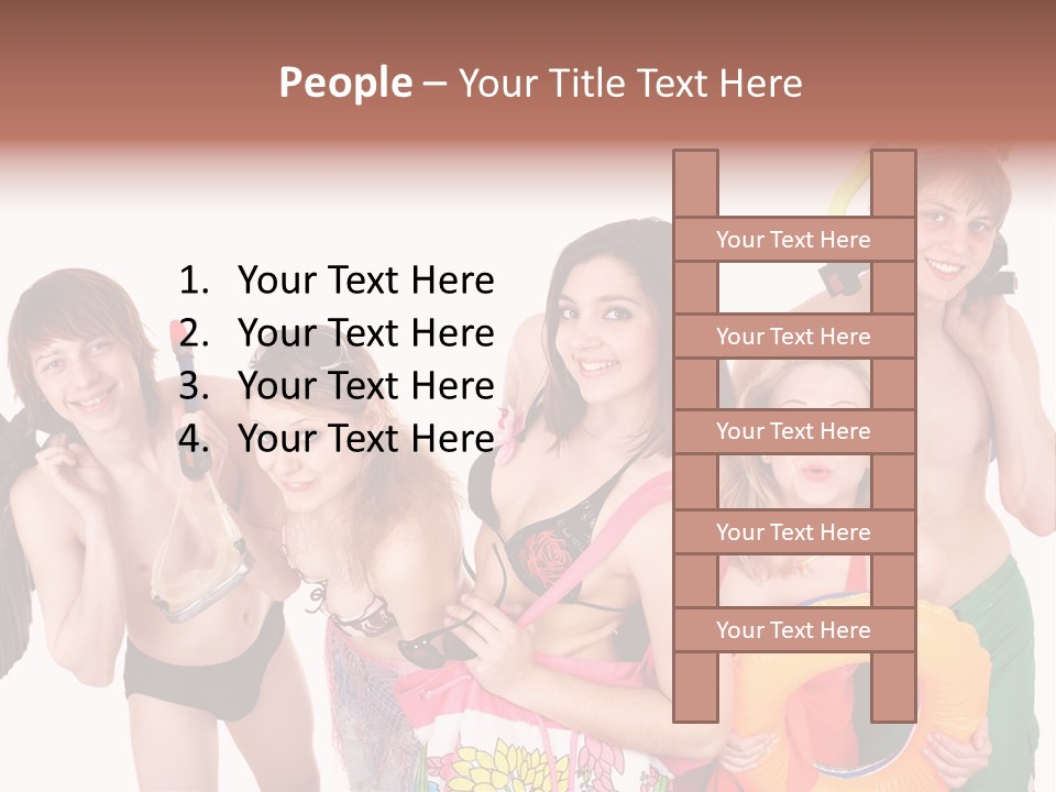 Emotion Smiling Mask PowerPoint Template