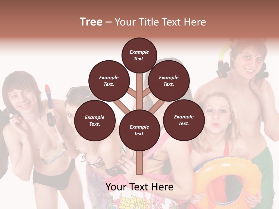 Emotion Smiling Mask PowerPoint Template