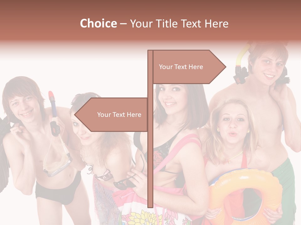 Emotion Smiling Mask PowerPoint Template