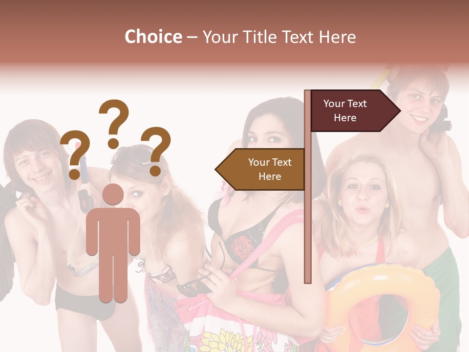 Emotion Smiling Mask PowerPoint Template