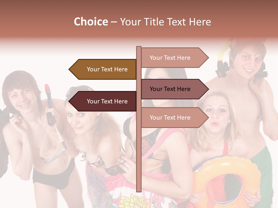 Emotion Smiling Mask PowerPoint Template