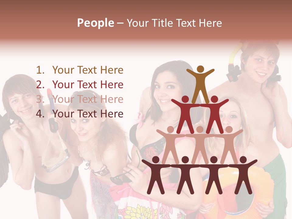 Emotion Smiling Mask PowerPoint Template