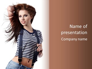 Fashion Make Up Gladness PowerPoint Template