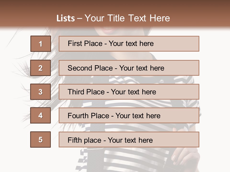 Fashion Make Up Gladness PowerPoint Template