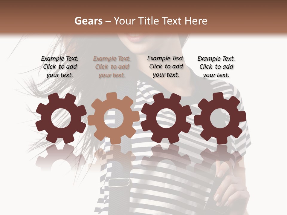 Fashion Make Up Gladness PowerPoint Template