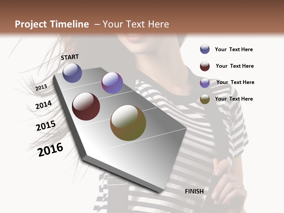 Fashion Make Up Gladness PowerPoint Template