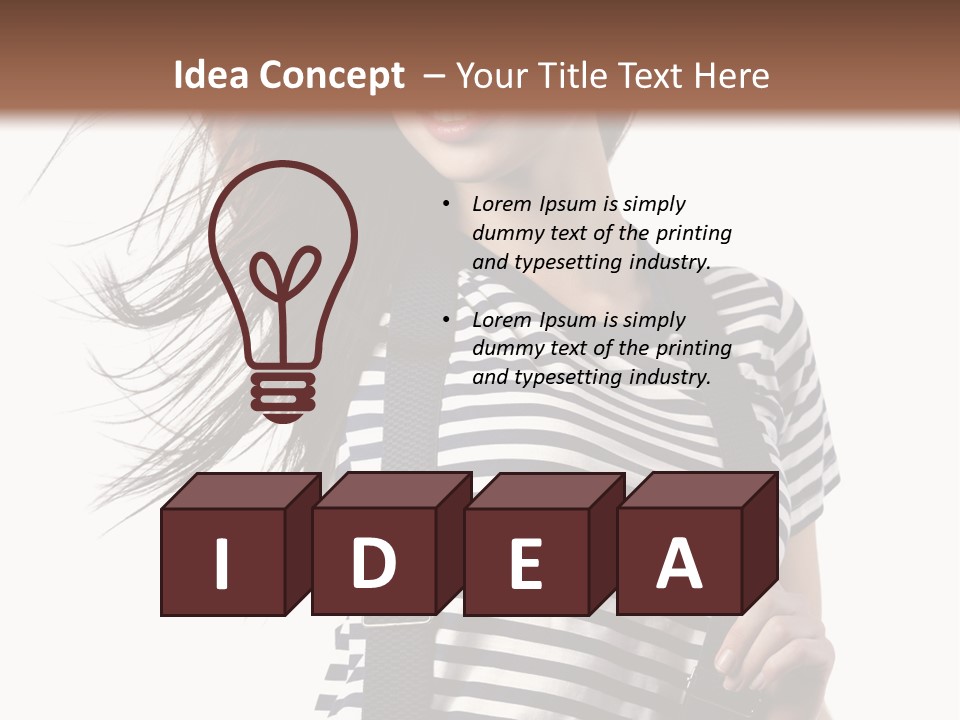 Fashion Make Up Gladness PowerPoint Template