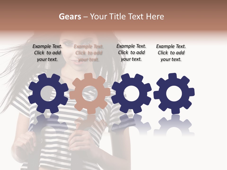 Make Up Wind Fashion PowerPoint Template