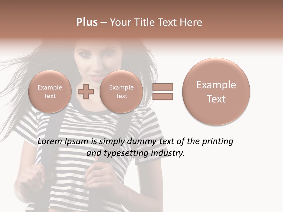 Make Up Wind Fashion PowerPoint Template