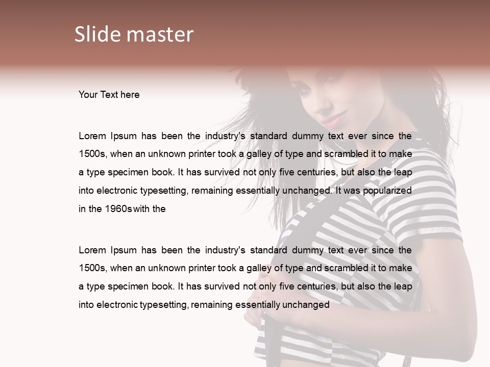 Expression White Pleasure PowerPoint Template