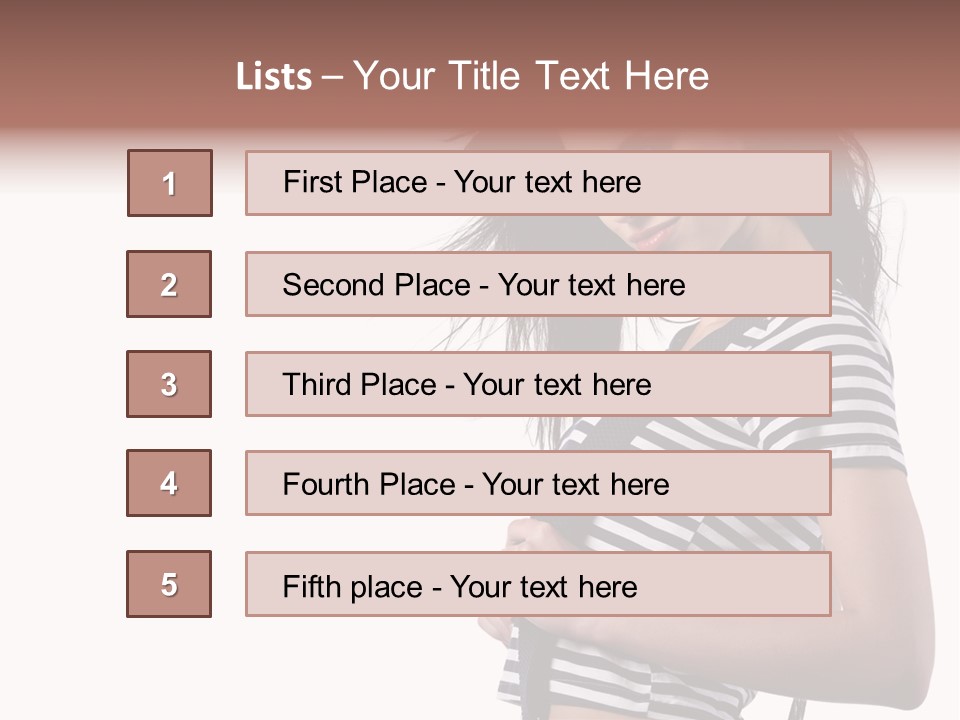 Expression White Pleasure PowerPoint Template
