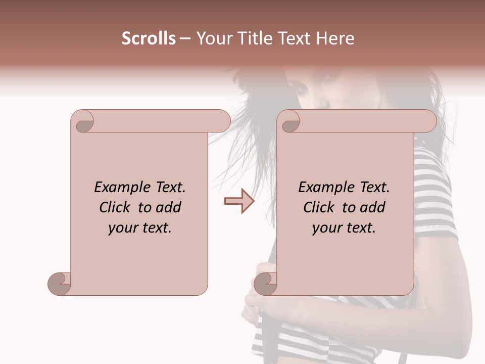 Expression White Pleasure PowerPoint Template