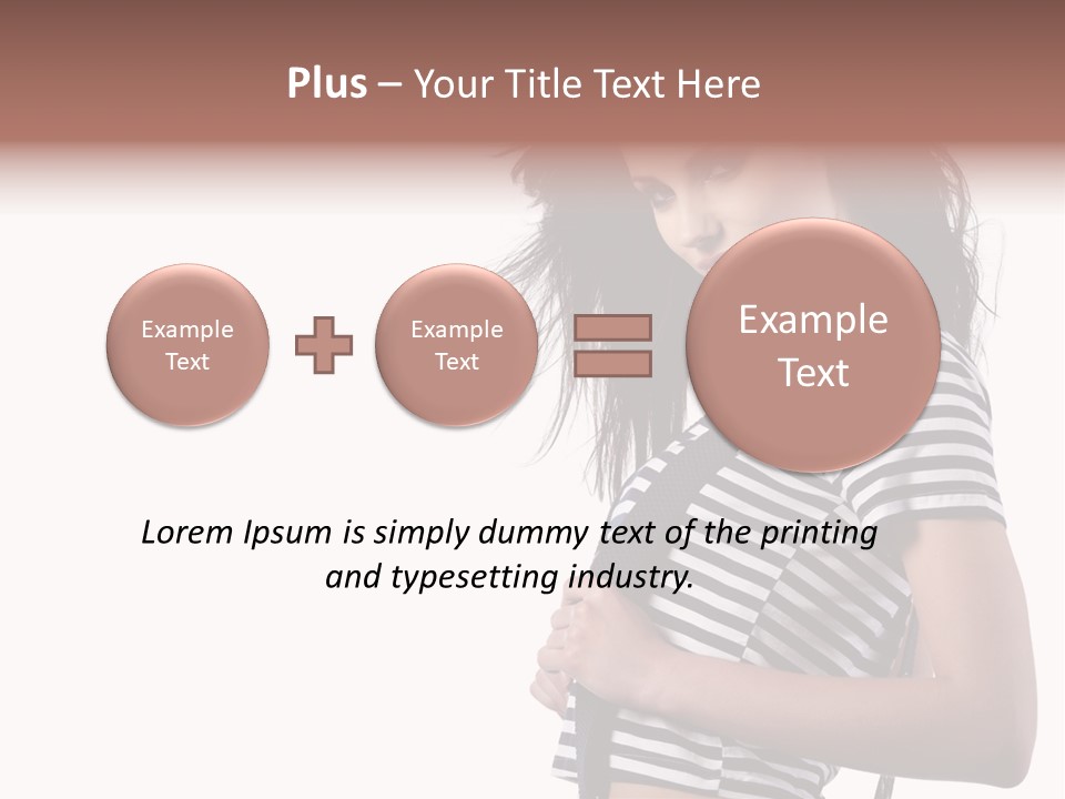 Expression White Pleasure PowerPoint Template