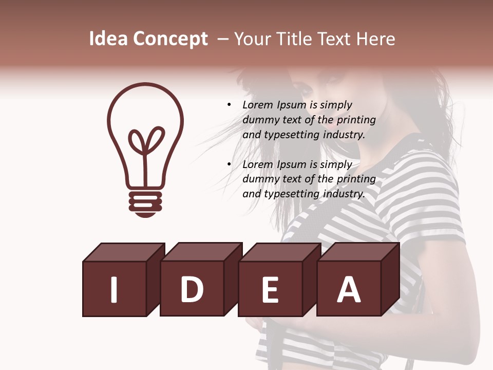 Expression White Pleasure PowerPoint Template